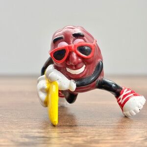Vintage CALIFORNIA RAISINS Surfer Surf Board Applause Toy Figure Carlab 1988